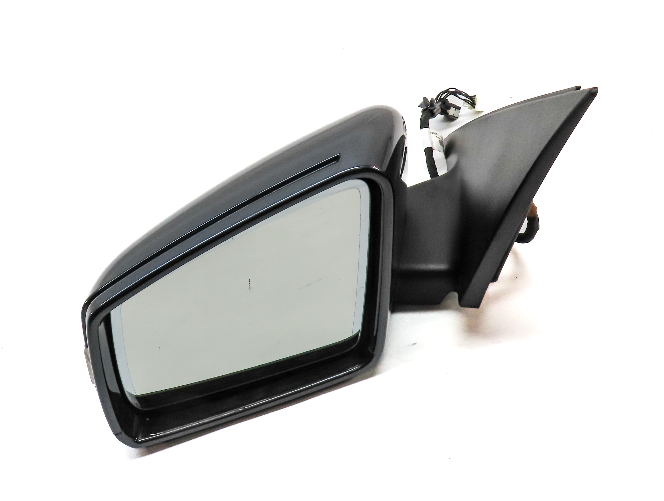 12-14 MERCEDES C CLASS (W204) LEFT DOOR MIRROR HEATED MEMORY AUTODIM (Gray) — exact item pictured